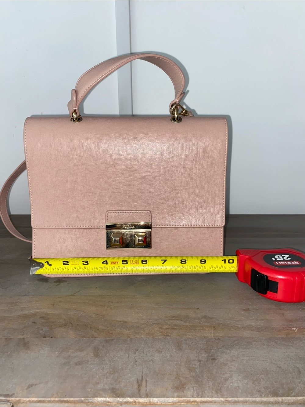 Furla blush pink Top-Handle Crossbody Bag